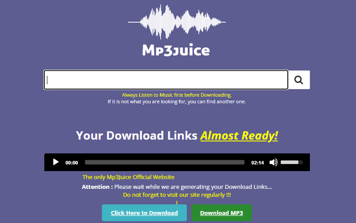 YouTube音楽MP3ダウンロードサイト-MP3 Juice